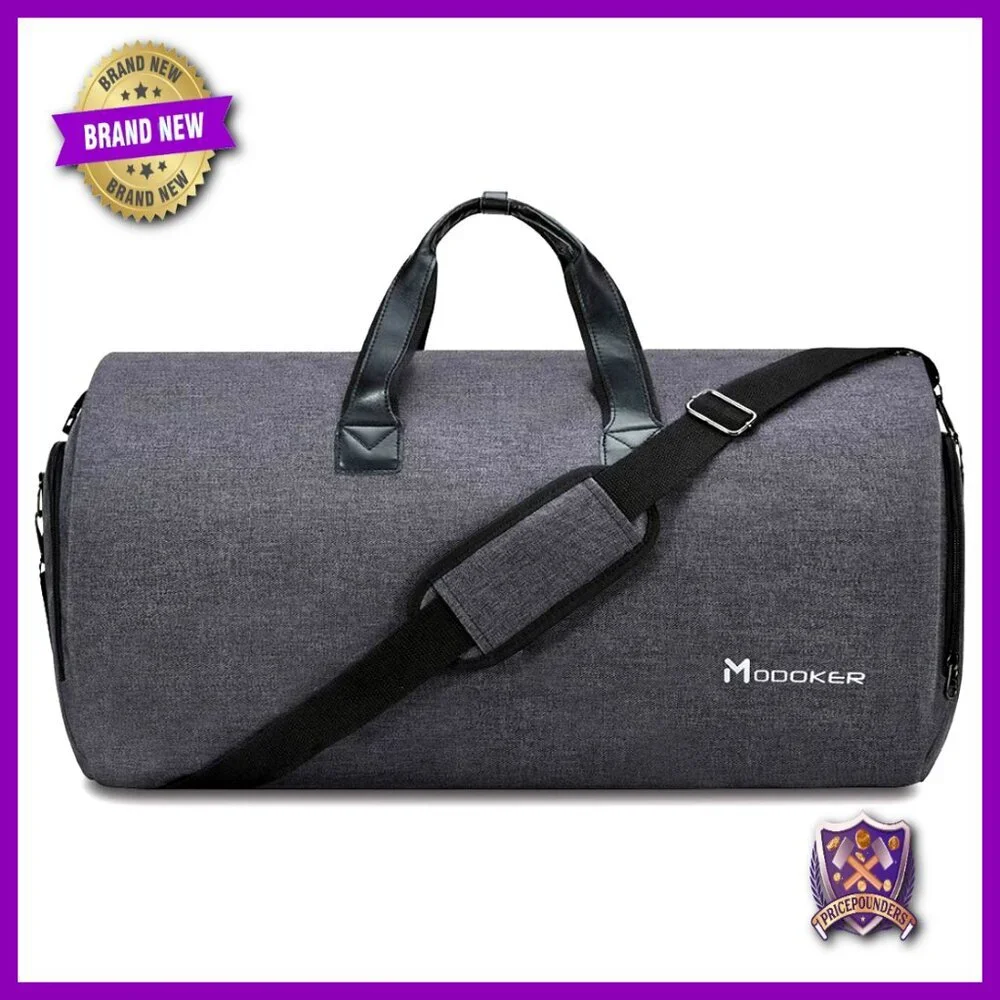 Convertible Garment Duffel Bag 45L Carry-On Travel Weekender Shoulder Strap